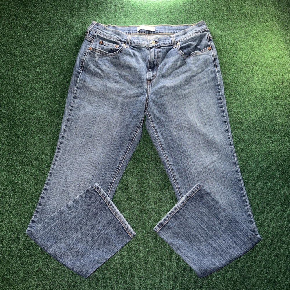 Levi's 505 Straight Leg Jeans Women's 14 Medium Blue Jeans Y2K